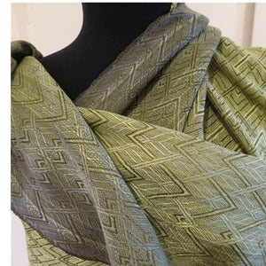 Handwoven Wrap in 20/2 hand dyed silk,-Original Design