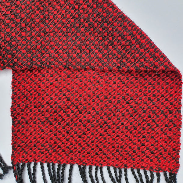Red wool scarf