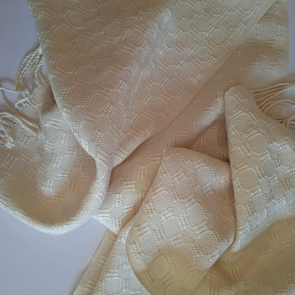 Natural silk scarf