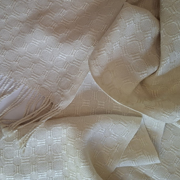 Natural silk scarf