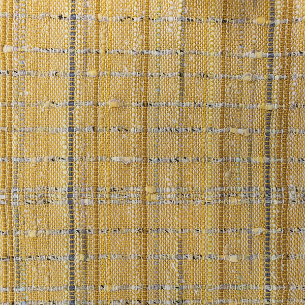 yellow textured cotton scarf